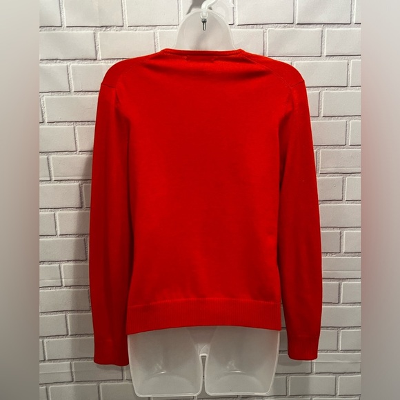 LANDS END women orange cardigan/ size XS 2-4 - Picture 7 of 7